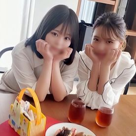 4P連続中出し黒髪の華奢な子と巨乳のアニメ声バイト仲間のカフェ店員