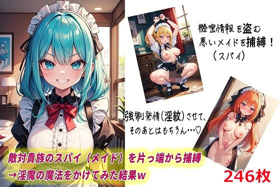敵対貴族のスパイ（メイド）を片っ端から捕縛→淫魔の魔法をかけてみた結果w