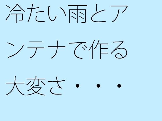 冷たい雨とアンテナで作る大変さ・・・見えなくなるのを小刻みの冷静さで