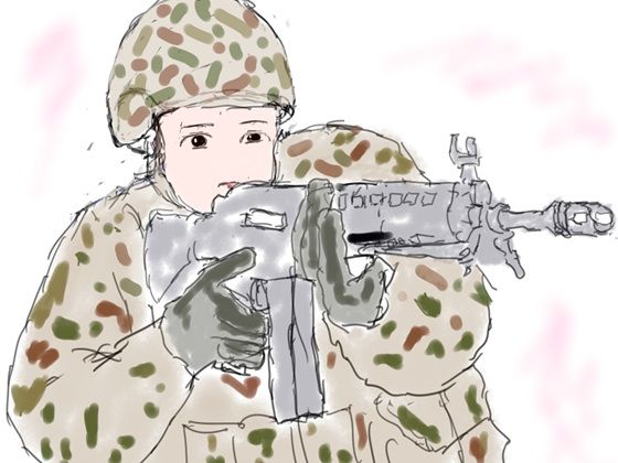 戦え女性自衛官  捕まったら性奴●