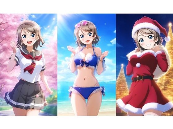 ラ〇ライブ！サ〇シャイン！！〜渡〇曜ちゃんCG集〜（水着、サンタコス、逆バニー等）