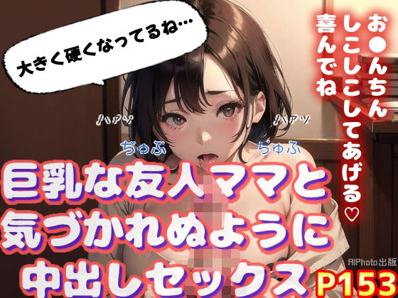巨乳な友人ママと気づかれぬように中出しセックス