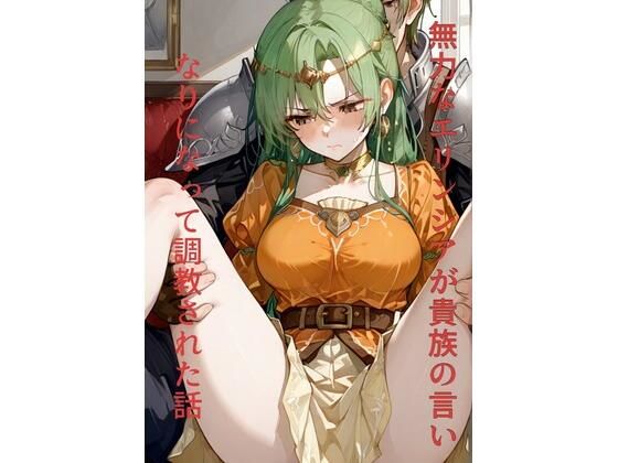 無力なエリンシアが貴族の言いなりになって調教された話