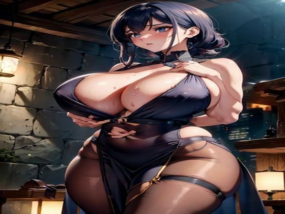 爆乳AIシースルーナイトガウン1