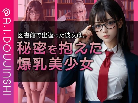 図書館で出逢った彼女は、秘密を抱えた爆乳美少女@AI同人誌vol.096