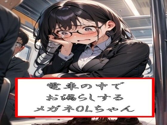 電車の中でお漏らしするメガネOLちゃん