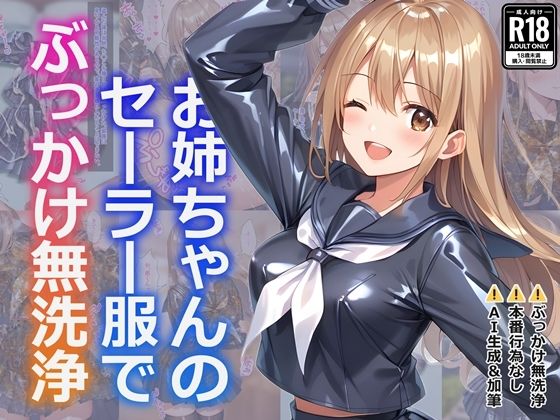 お姉ちゃんのセーラー服でぶっかけ無洗浄