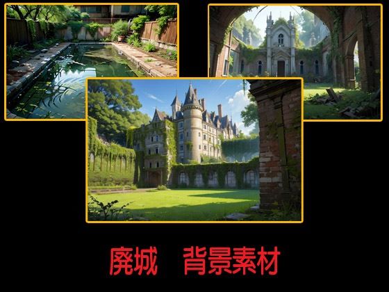廃城  背景素材