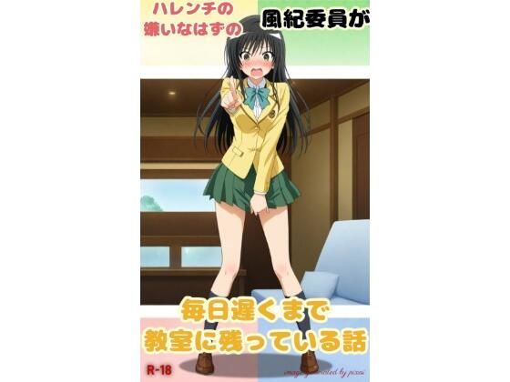 ハレンチの嫌いなはずの風紀委員が夜遅くまで教室に残っている話