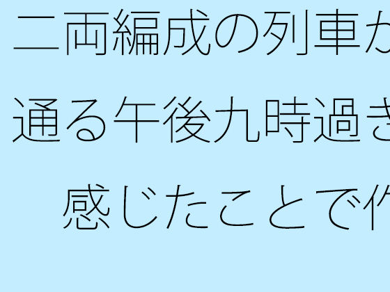 二両編成の列車が通る午後九時過ぎ 感じたことで作るので・・・
