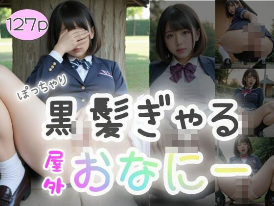 ぽっちゃり黒髪ぎゃる屋外おなにー（127p）