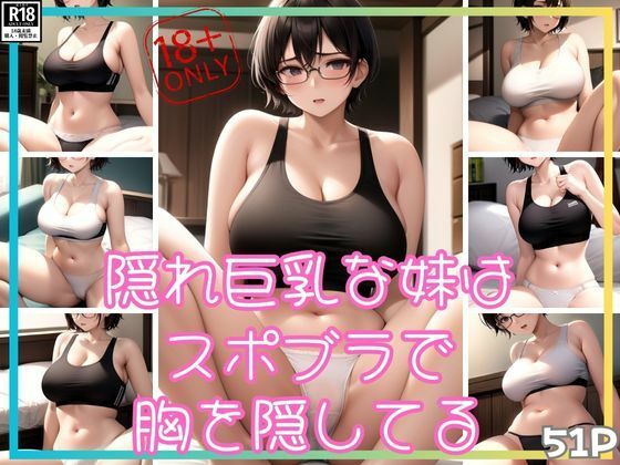 隠れ巨乳な妹はスポブラで胸を隠してるらしい