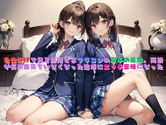 【お気軽小説】色仕掛けで兄を誘惑するブラコンの双子の義妹。両親が長期出張でいなくなった途端にエッチ三昧になった