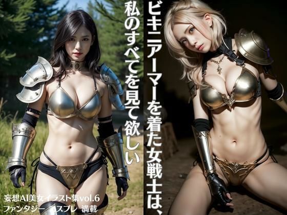ビキニアーマーを着た女戦士は、私のすべてを見て欲しい〜妄想AI美女イラスト集vol.6 ファンタジー コスプレ 満載〜