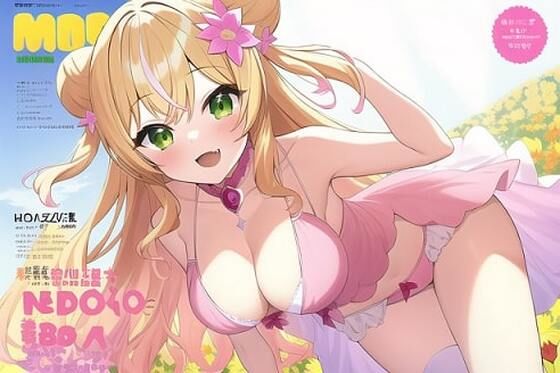 ホロライブ 桃鈴ね◯と個別撮影会をしたらパンチラし過ぎなイラスト画像集100枚