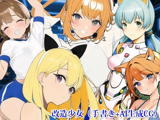 改造少女（手書き＋AI生成CG）