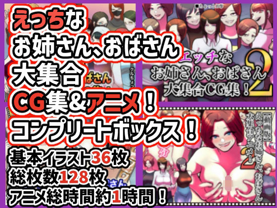 えっちなお姉さん、おばさん大集合CG＆アニメ！コンプリートボックス！