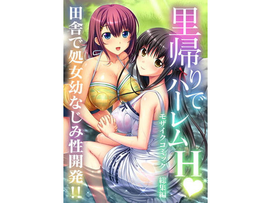 里帰りでハーレムH 田舎で処女幼なじみ性開発！！ モザイクコミック総集編