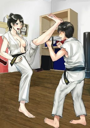 空手ラブストーリー4 麻里先輩のカカト落とし！