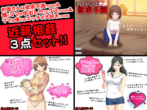 近親相姦＜3点セット＞
