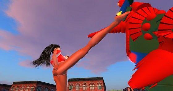ウルトラナナ、ヒッポリト星人にブロンズ像にされる！