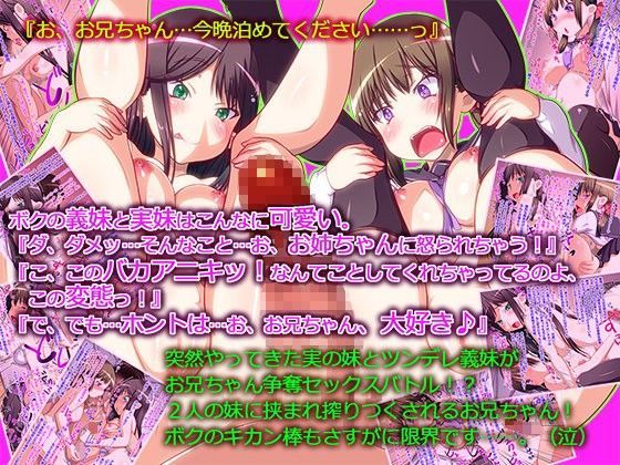 ボクの義妹と実妹はこんなに可愛い。『ダ、ダメ…そんなこと…お、お姉ちゃんに怒られちゃう！』@以下略でござる。