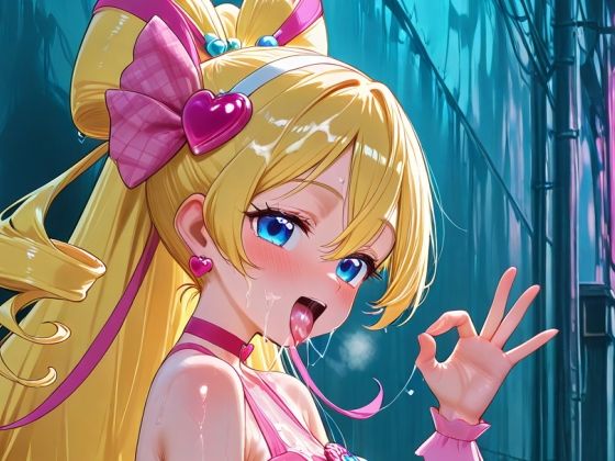 路地裏でオジサン達を元気にしてくれるキュ〇アイドル！