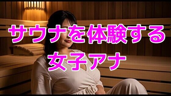 サウナを体験する女子アナ
