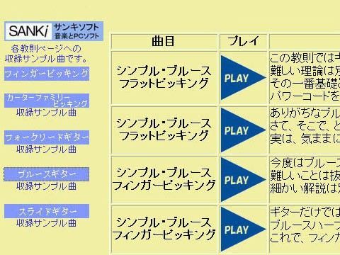 ギター教則HTMLシリーズサンプル曲集