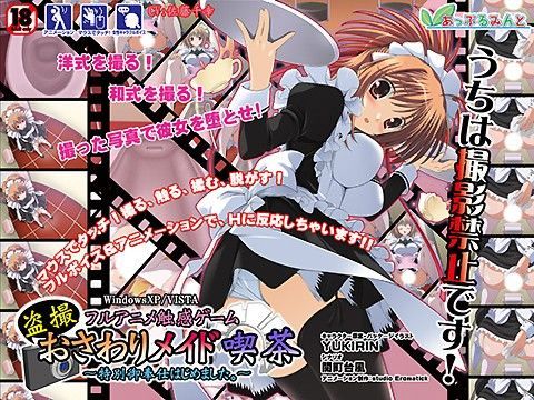 フルアニメ触感ゲーム 盗撮おさわりメイド喫茶〜特別御奉仕はじめました〜