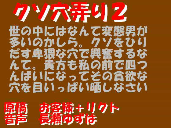 クソ穴弄り 2 （wav）