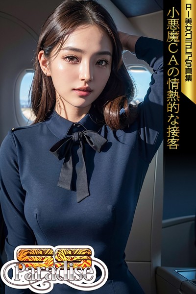 小悪魔CAの情熱的な接客 AI美女グラビア写真集【SS-Paradise】