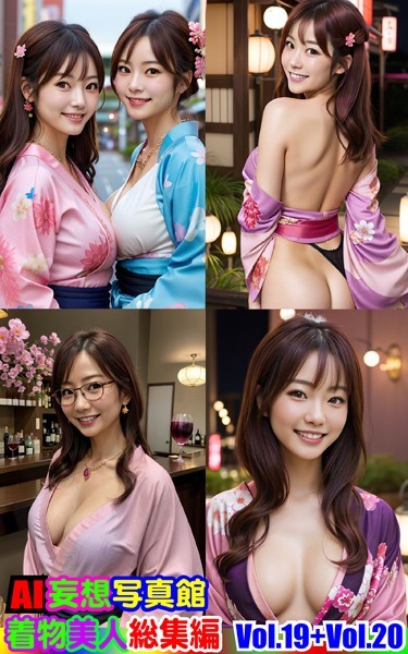 AI妄想写真館 着物美人 総集編 Vol.19＋Vol.20