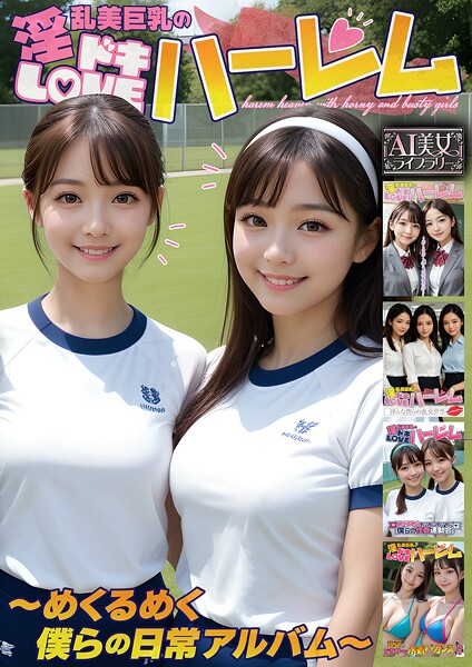 淫乱美巨乳のドキLOVEハーレム 〜めくるめく僕らの日常アルバム〜【AI美女ライブラリー】