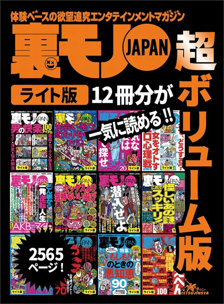 裏モノJAPAN【ライト】超ボリューム版2，565ページ12冊合本版★怪しいあの謎 これでスッキリ★浮気な人妻はここで探せ★究極のSEXテクニック★お金〇得情報70