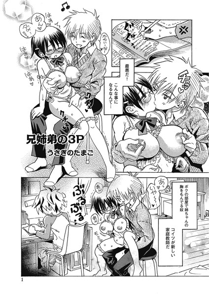 兄姉弟の3P（単話）