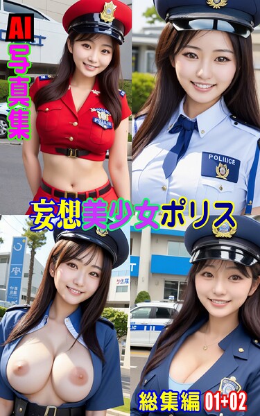 AI写真集 妄想美少女ポリス 総集編 01＋02